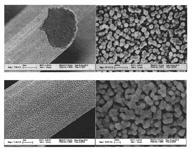 Method for preparing zinc oxide nanometer film carbon fiber piezoelectric material with core-shell structure and application thereof