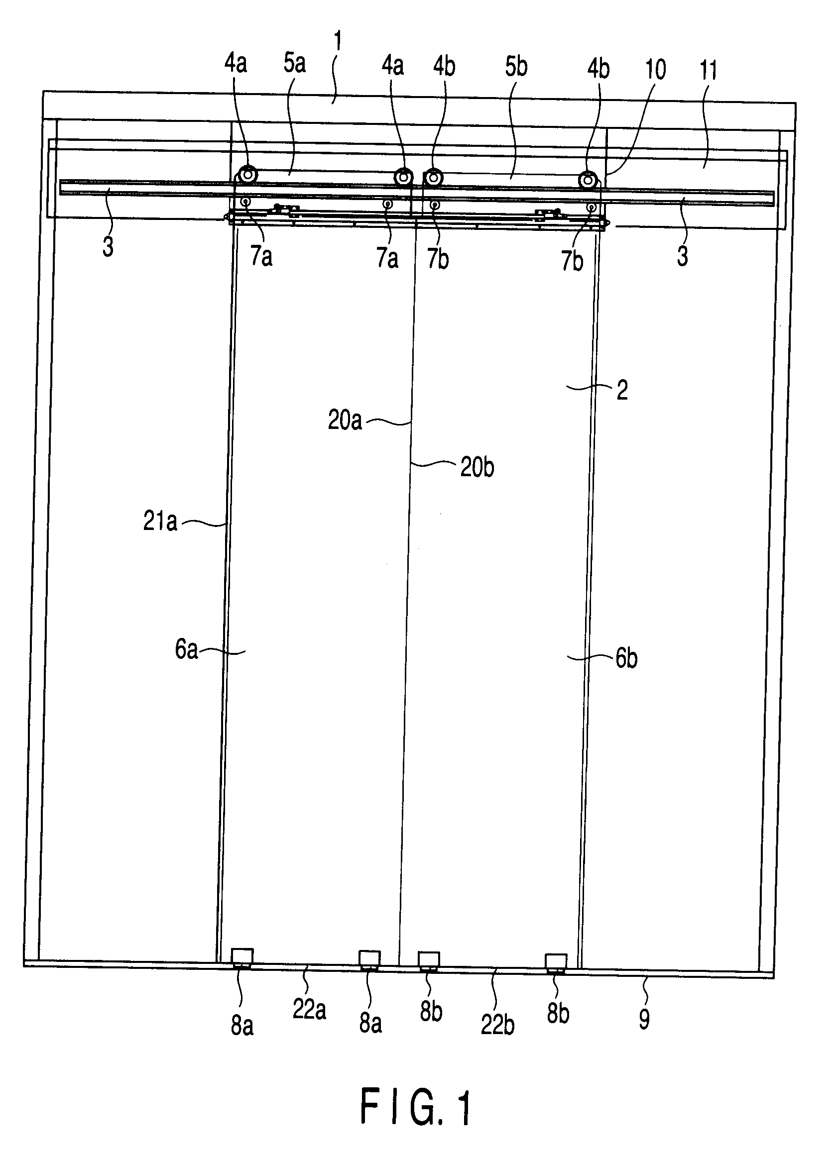 Sealing device for elevator