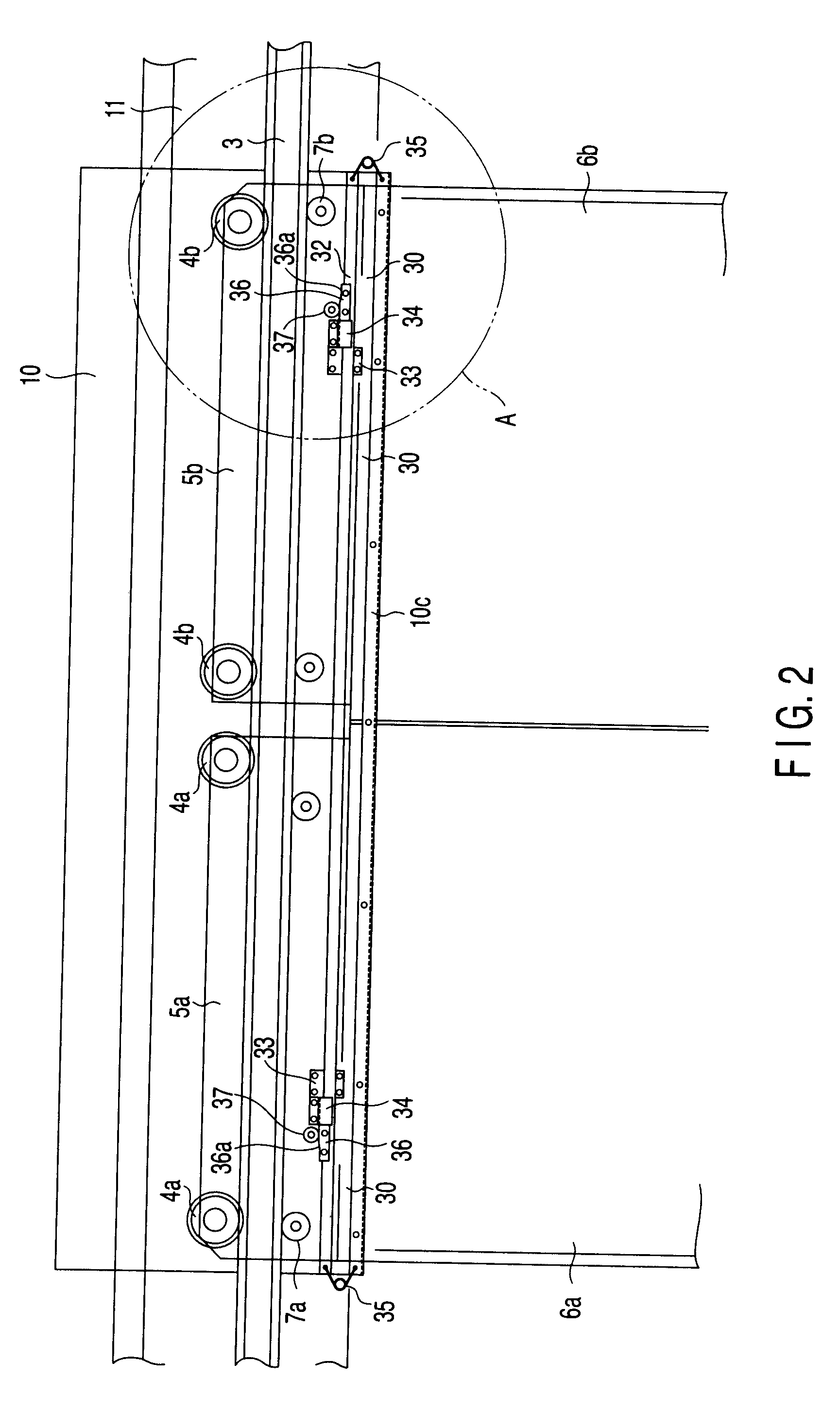 Sealing device for elevator