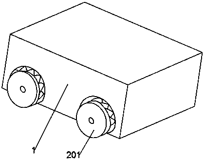 Laser positioning device and for laser guiding trolley and driving method of laser positioning device