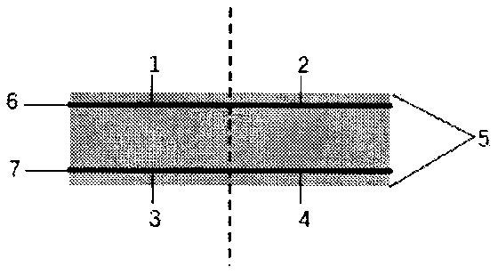 Symmetrical MZ structure double-core optical fiber and manufacturing method thereof