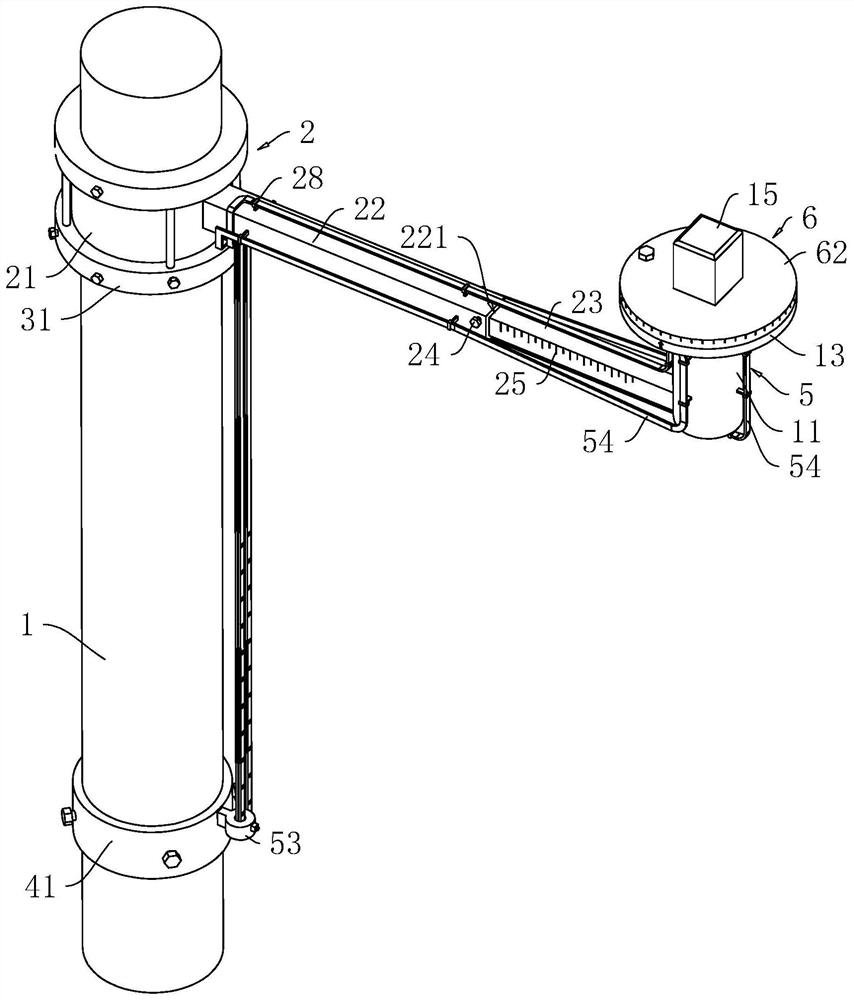 Antenna adjusting structure