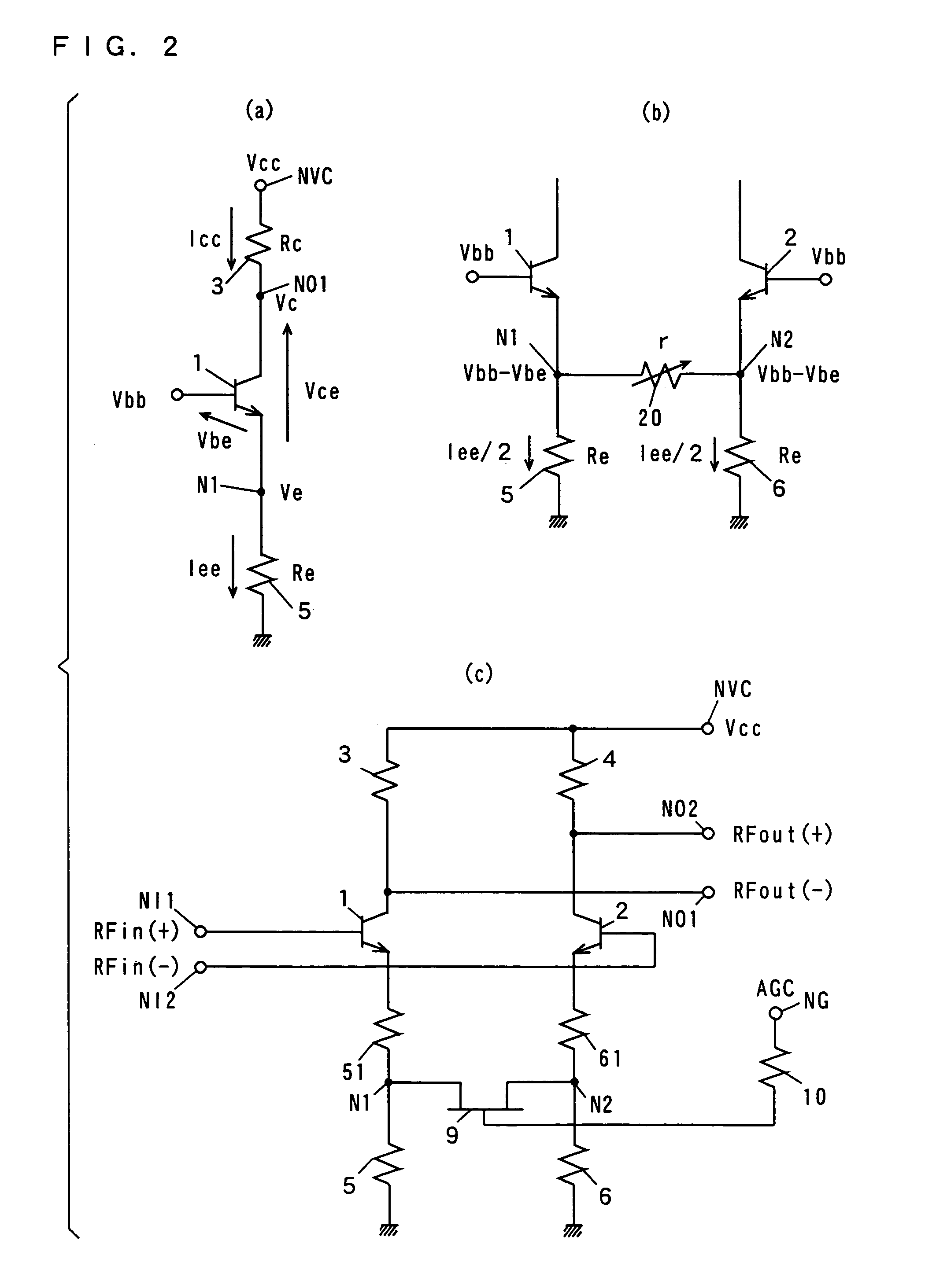 Variable impedance circuit, variable gain differential amplifier, multiplier, high-frequency circuit and differential distributed amplifier