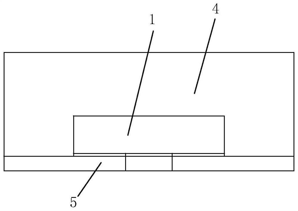 CSP lamp bead packaging structure and manufacturing process thereof