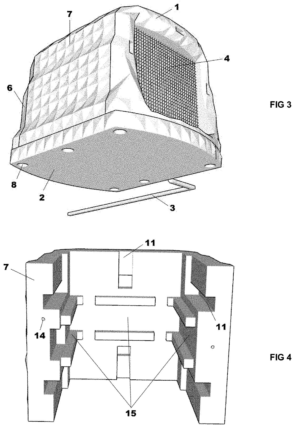 Terrarium and enclosure internal ventilation and air circulation system