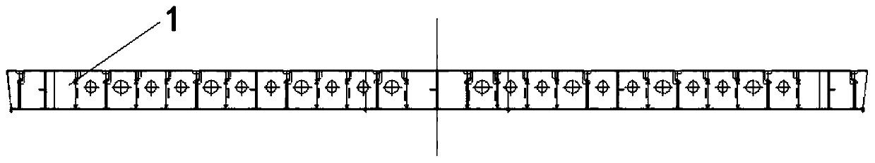 Flatness control process for large-span deck