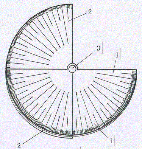 Protractor capable of conveniently determining angles