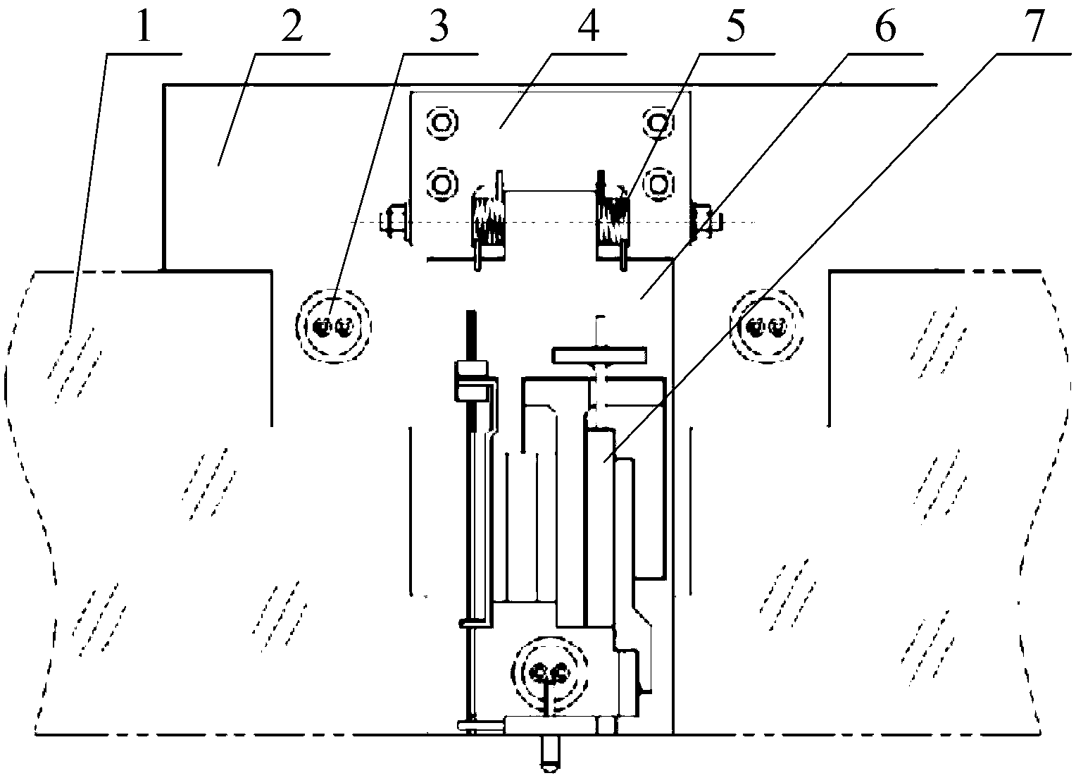 Cutter frame system of grating ruling engine