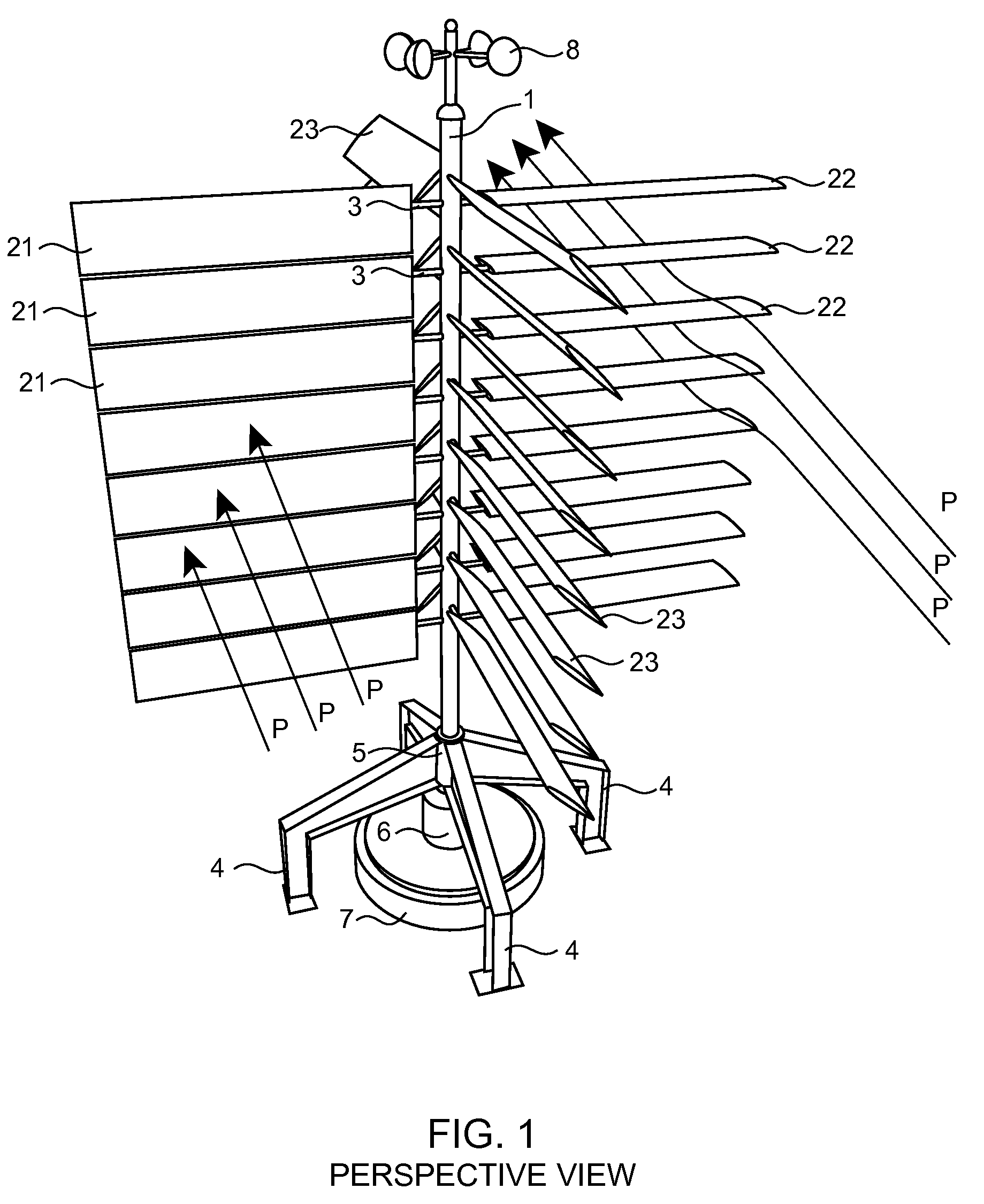 Vertical axis sail-type windmill power transfer device