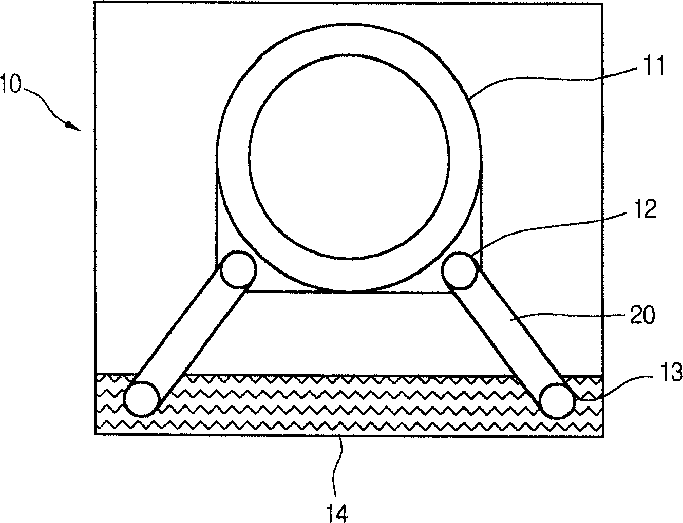 Washing machine damper structure with imbalance perceptive function