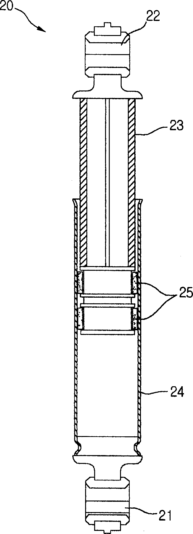 Washing machine damper structure with imbalance perceptive function