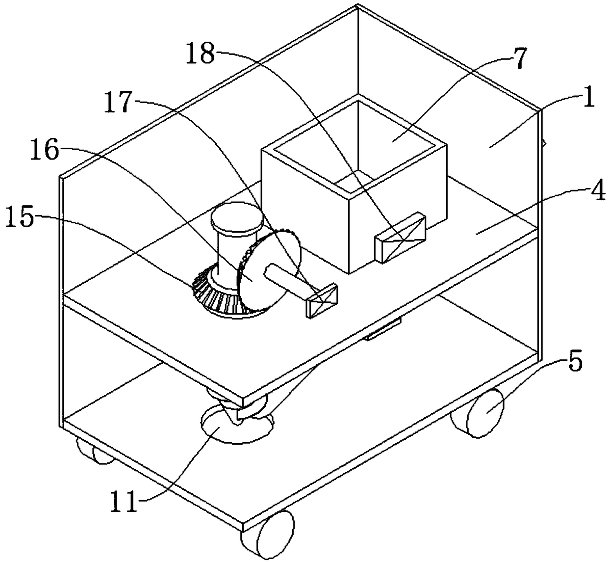 Fertilizer application device for planting fruit trees