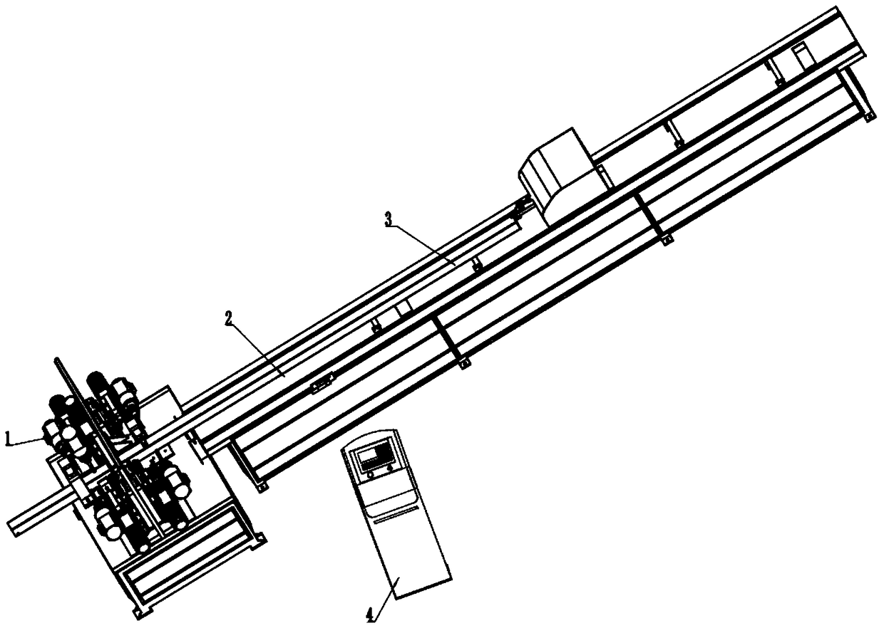 Profile multi-axial multi-station automatic drilling and milling combination production line and processing method thereof