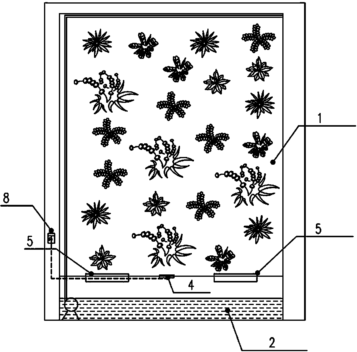 Moveable air-purifying plant wall and using method thereof