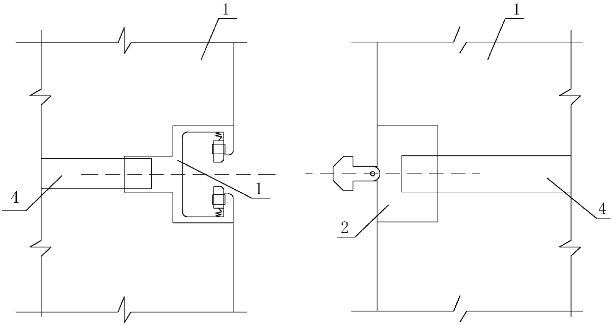 Segment circular seam connection component, tunnel segment structure and construction method