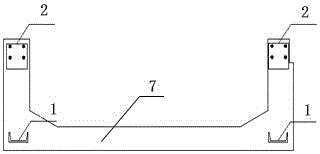 Arch slab permanent connection fixture and method