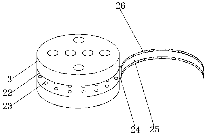 Sewage device for flowing water pond