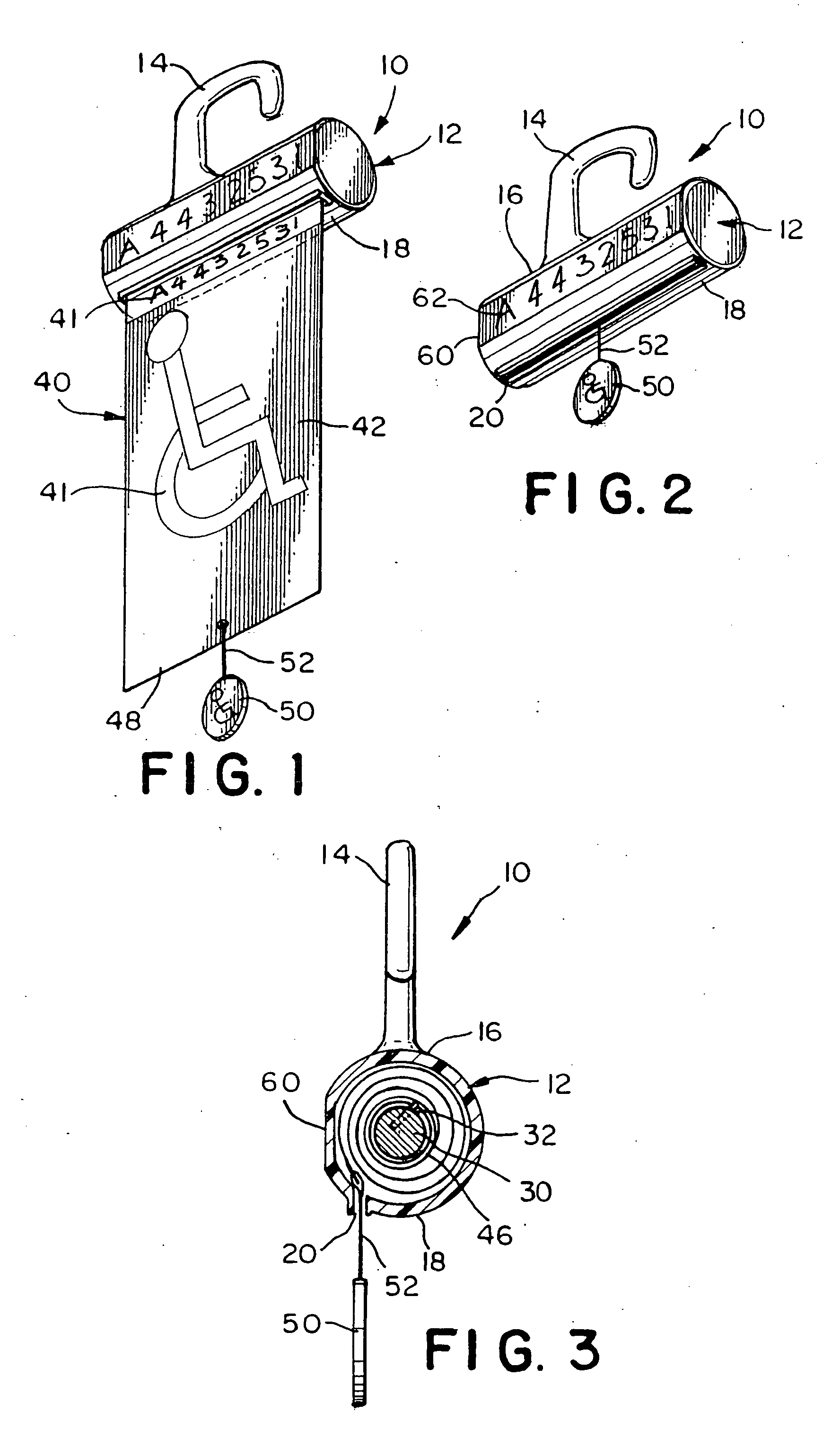 Device for displaying a disabled parking permit