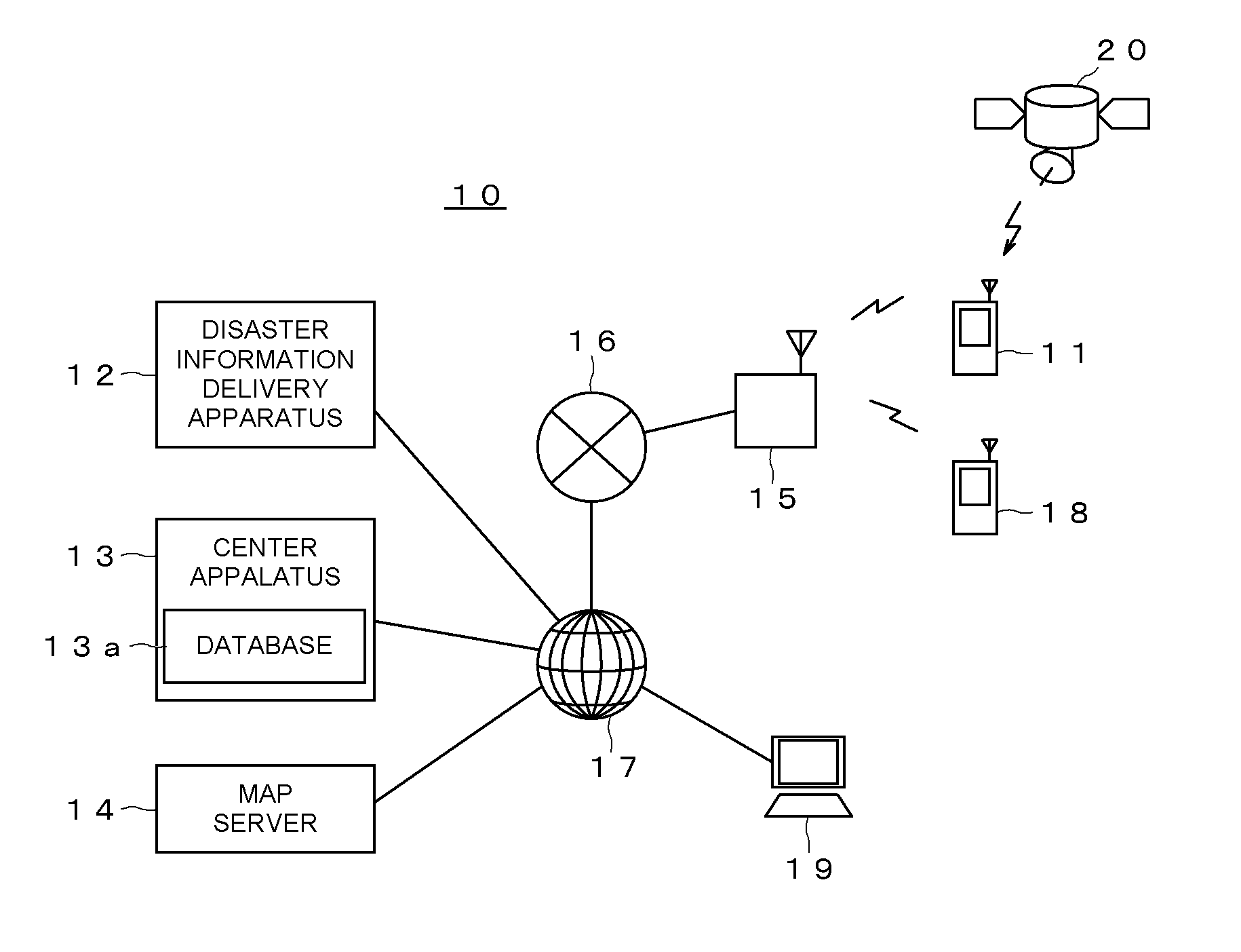 Safety confirmation system, mobile terminal for use in safety confirmation system, and safety confirmation method