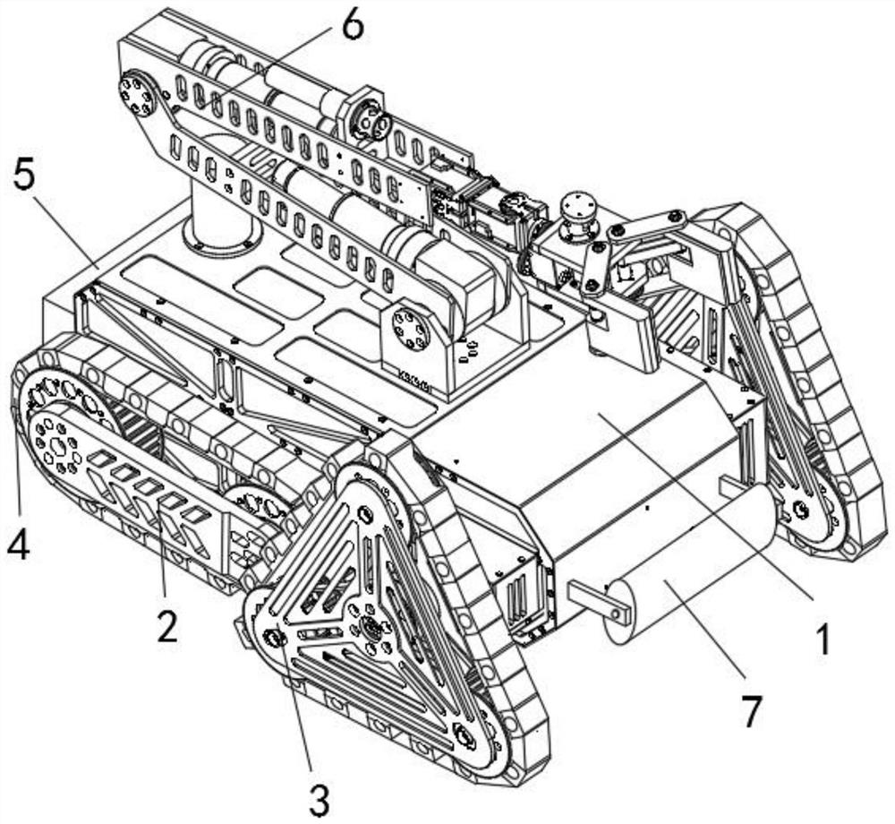 A full track robot for grain processing