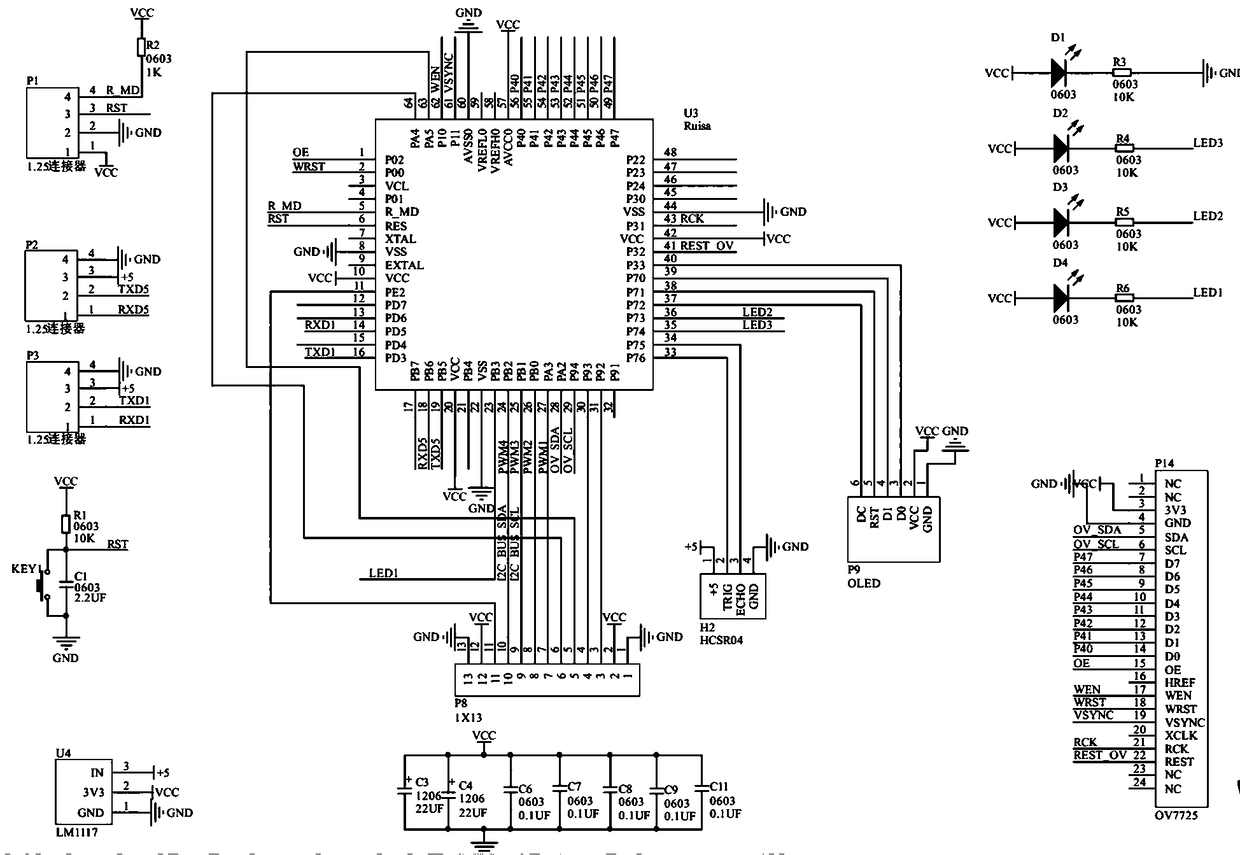 Camera driving method based on Renesas RX23T single-chip microcomputer