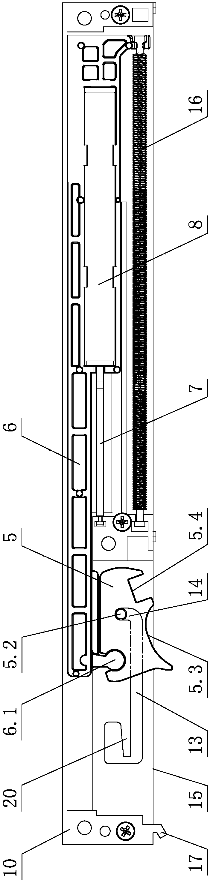 A damping buffer structure for a drawer slide rail