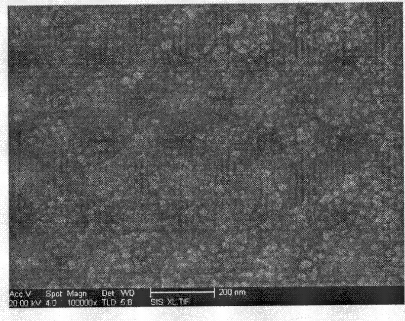 Direct vertical deposition method of zinc oxide nanometer rod array on titanium dioxide film