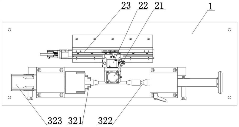 Axial polishing device for grinding head