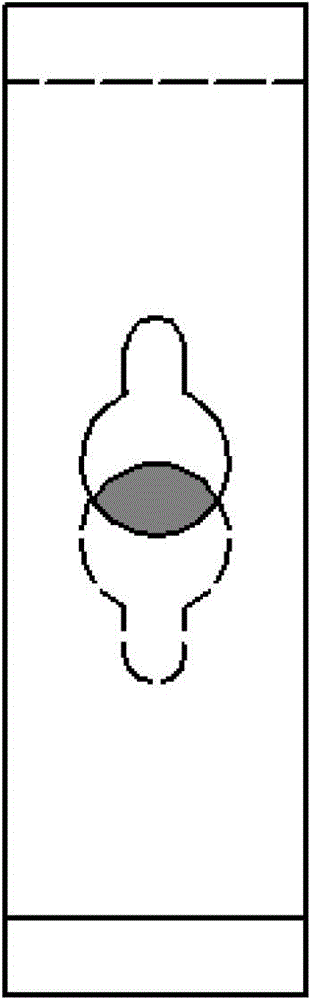 Pear-shaped hole equipped braking distribution valve for heavy-loaded long and large train