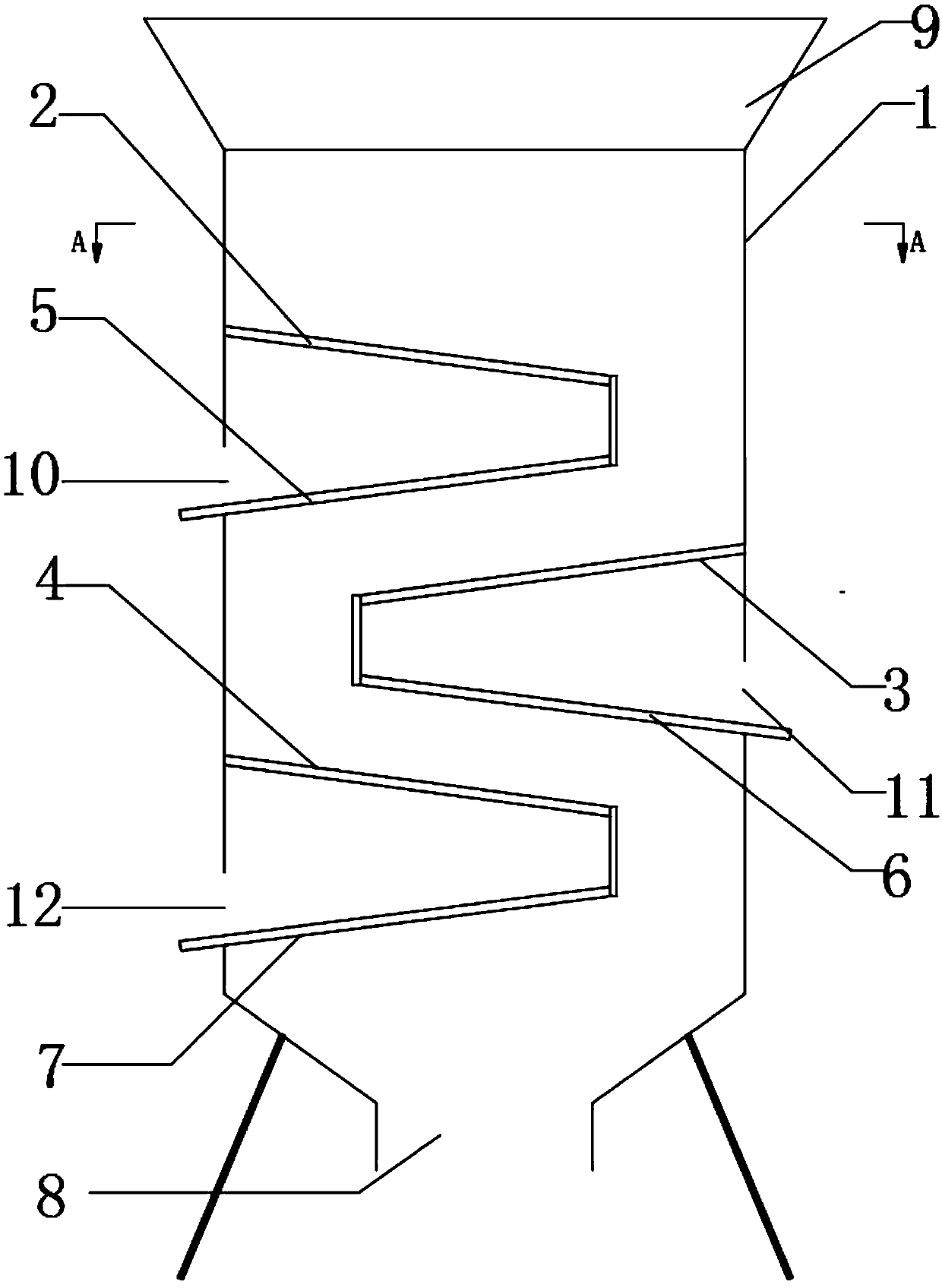 Corn screening machine