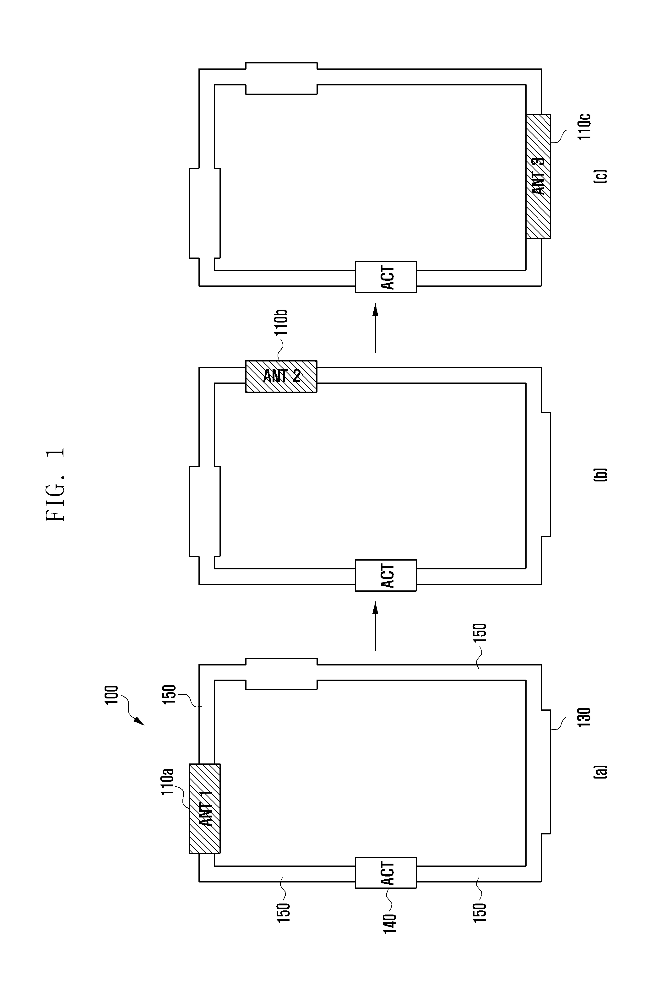 Antenna using liquid metal and electronic device employing the same