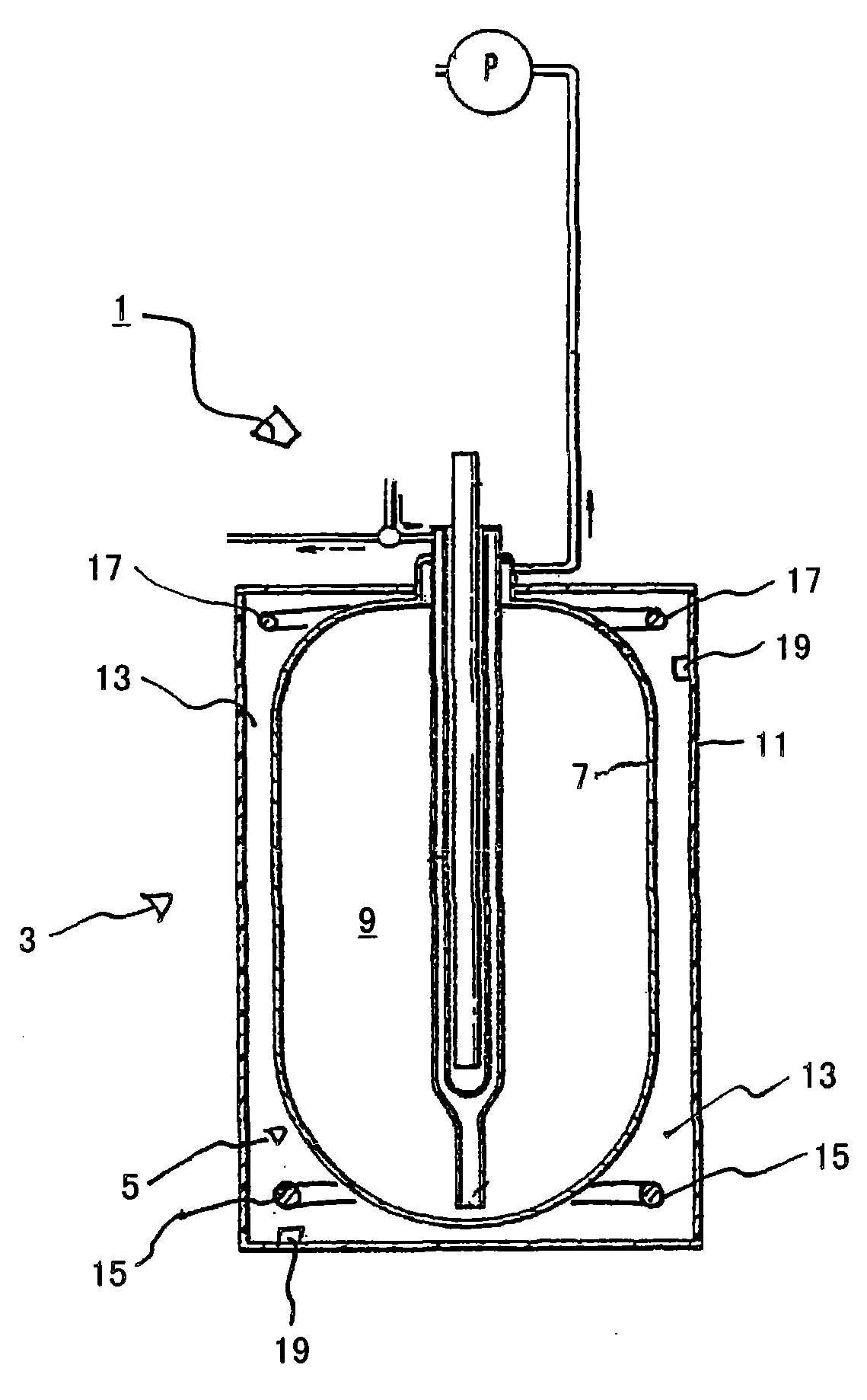 Dialysate tank comprising a heated dialysate container, corresponding dialysis system, and method