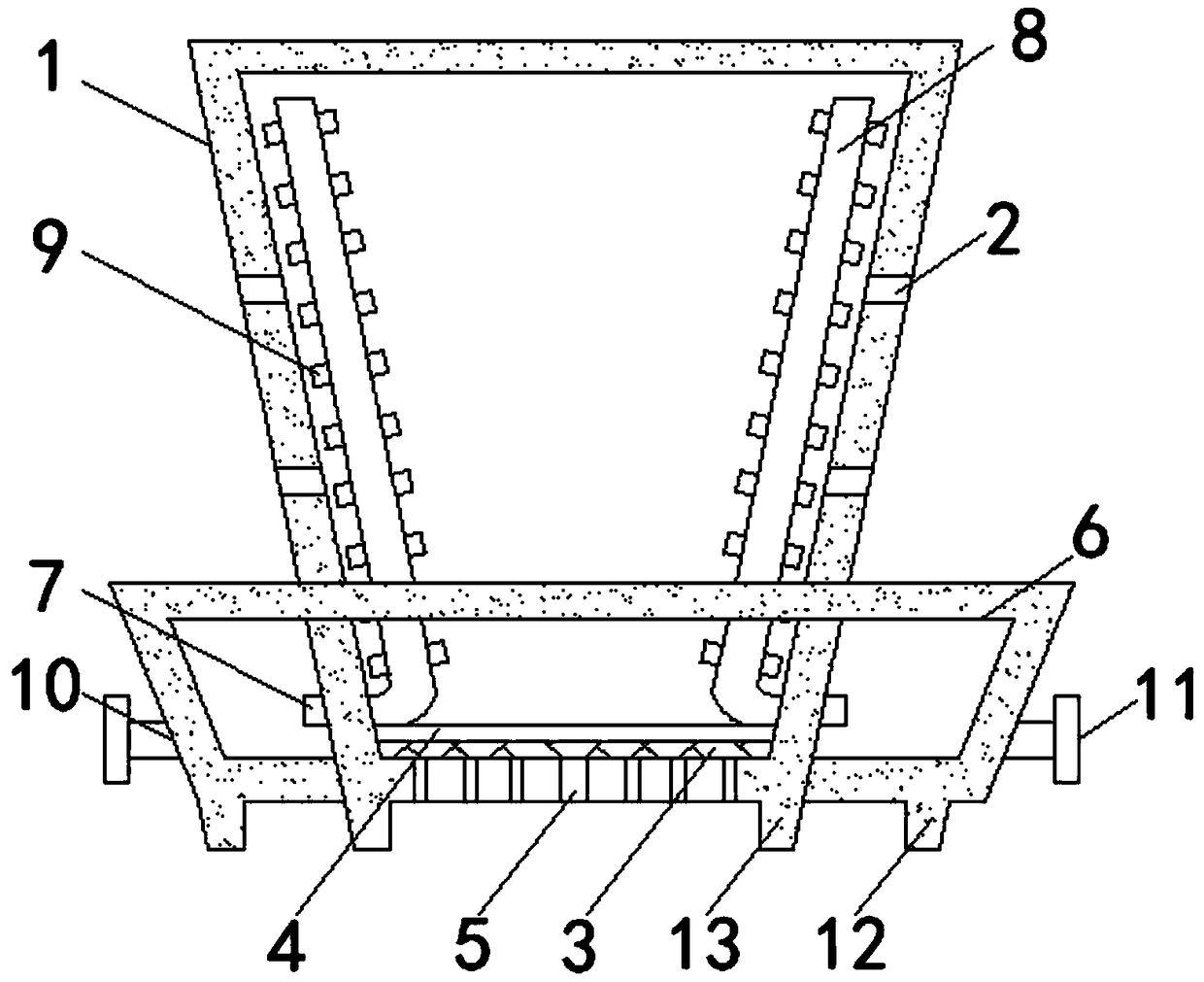 Rose planting pot with high air permeability and good watering effect