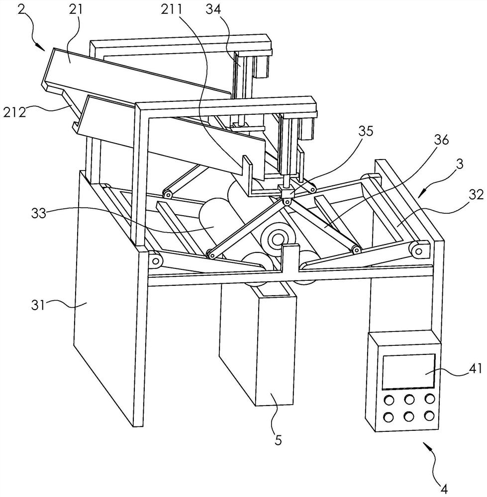 Feeding device for cloth inspecting machine and process thereof