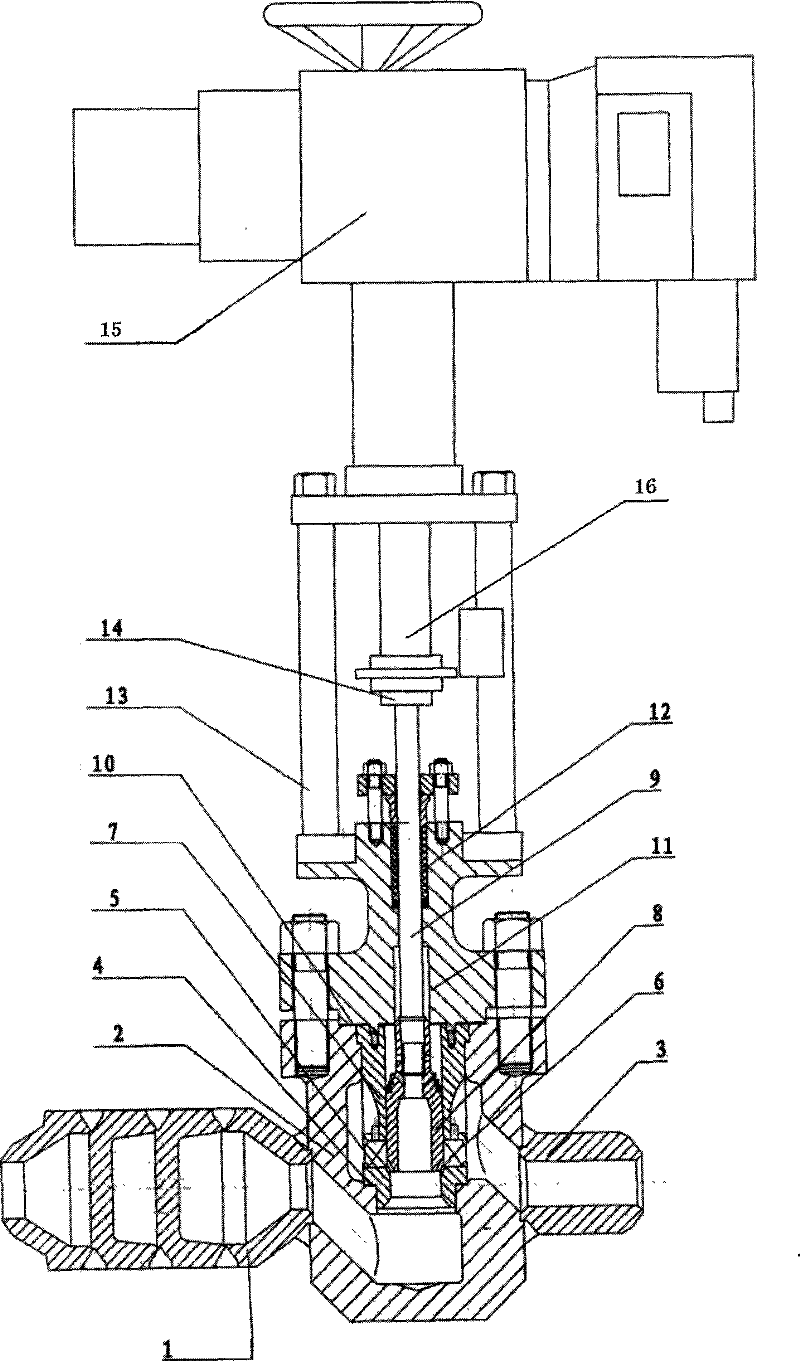 Labyrinth minimum flow control valve