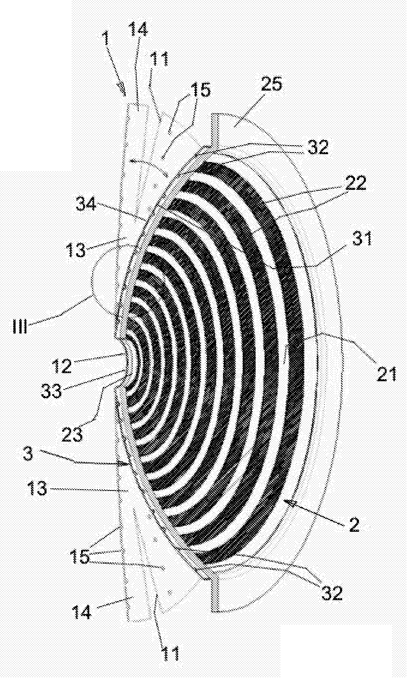 LED light placido disc projector for a corneal topography system