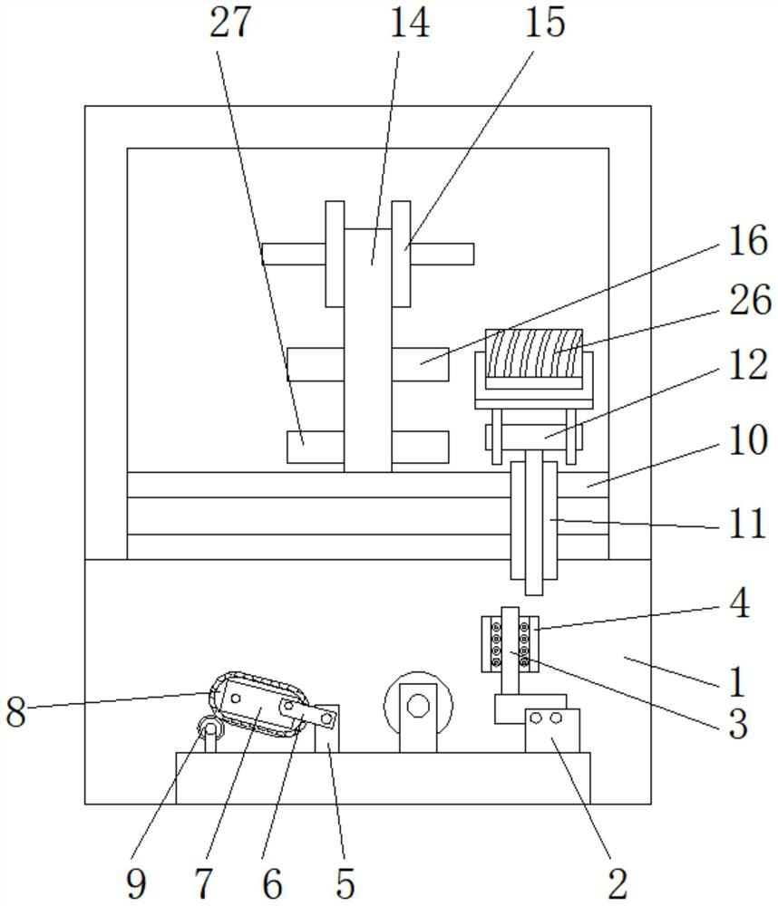 Automatic labeling machine for power cable