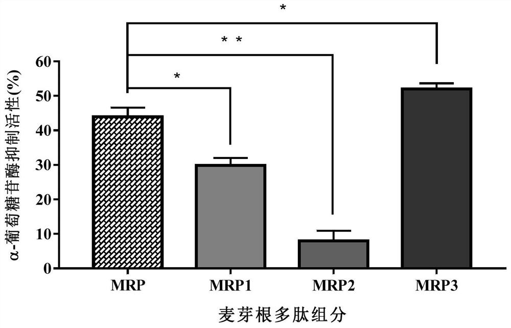 A kind of malt root protein hydrolyzate with inhibitory alpha-glucosidase activity and preparation method thereof