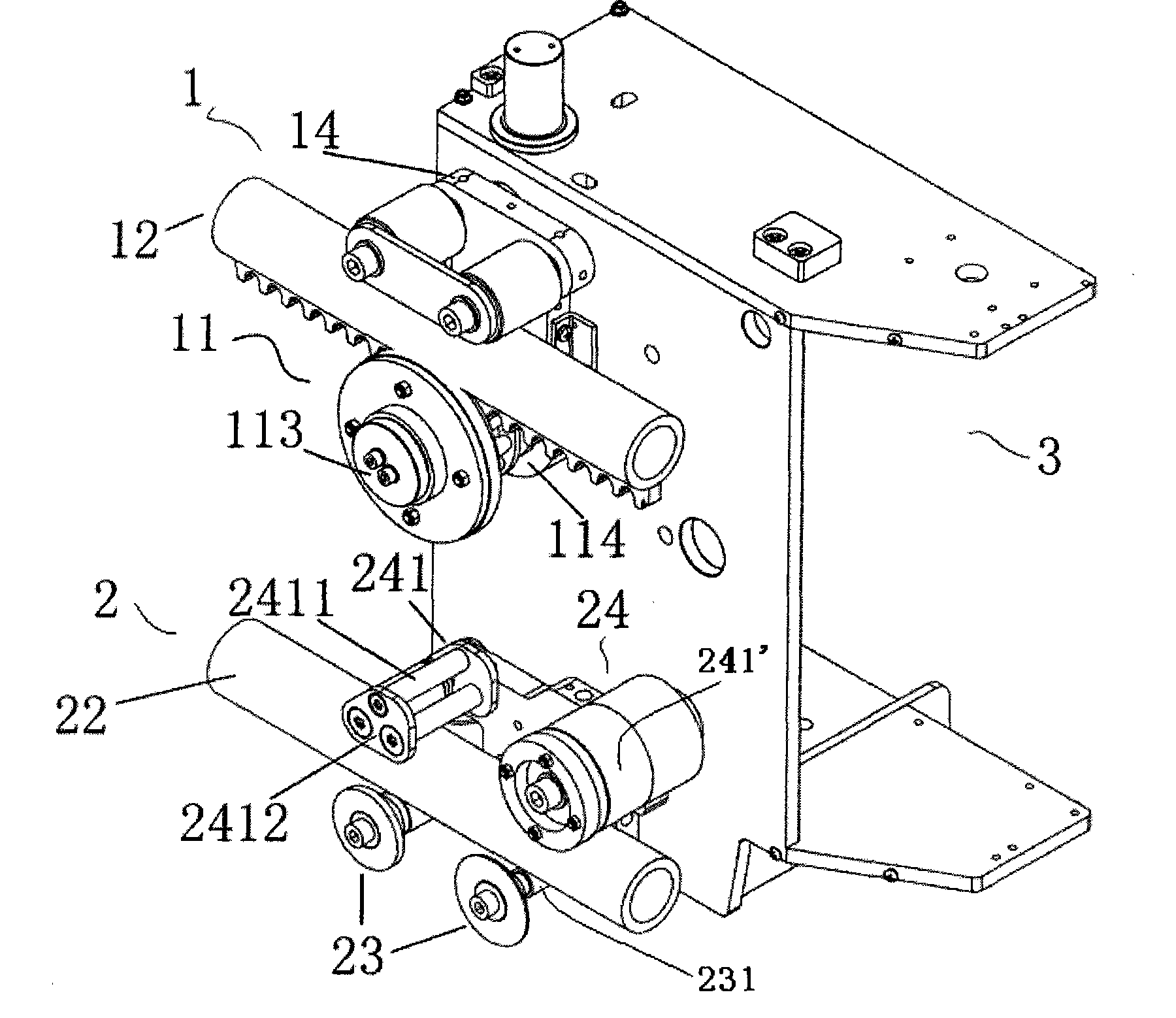 Drive assembly for stairs climbing wheelchair and pinion and rack set thereof