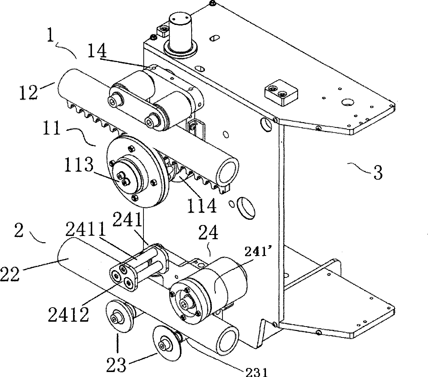 Drive assembly for stairs climbing wheelchair and pinion and rack set thereof