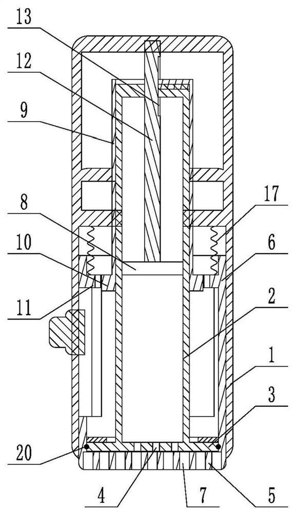 Coupling agent smearing device for ultrasonic department