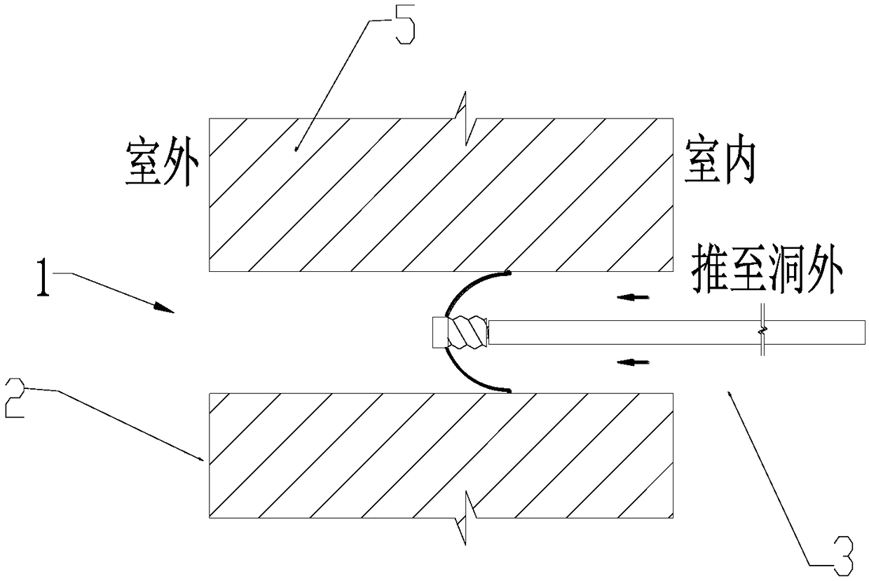 Hole filling tool and method