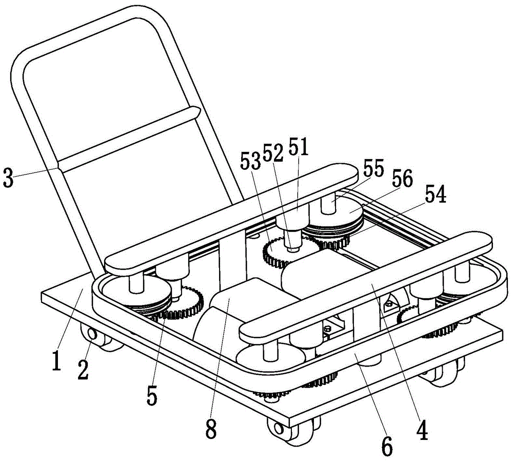 A corner cleaning machine