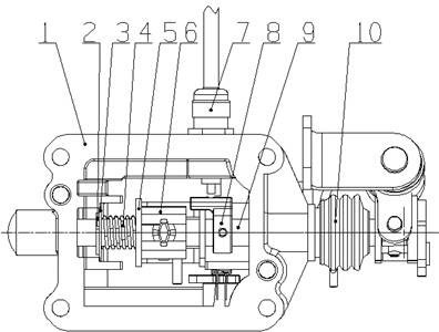 Gear selecting mechanism of transmission