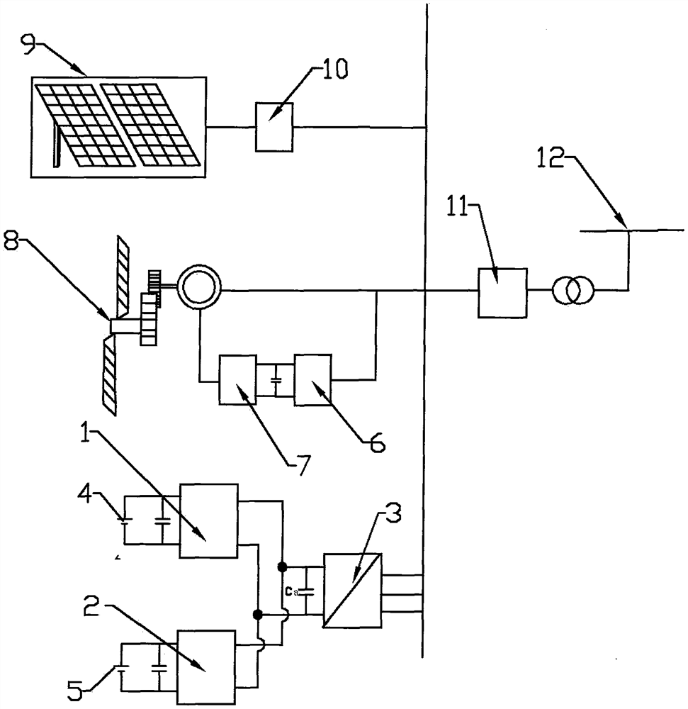 Novel hybrid energy storage device and control method