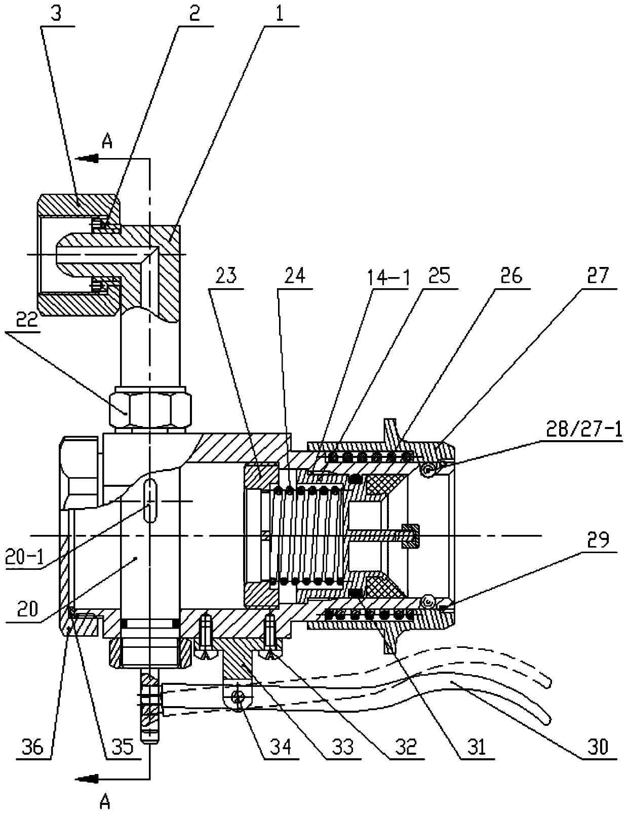 Danger escaping diving suit air charging device