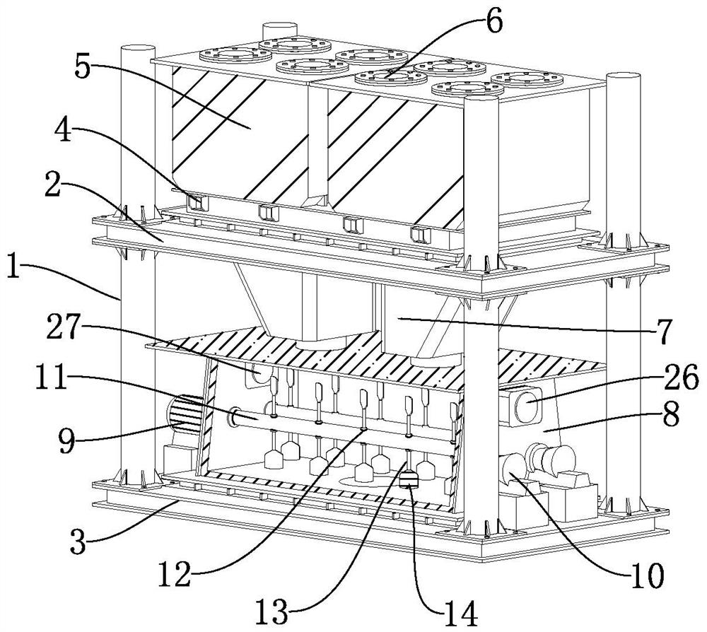 Full-automatic production line for mortar