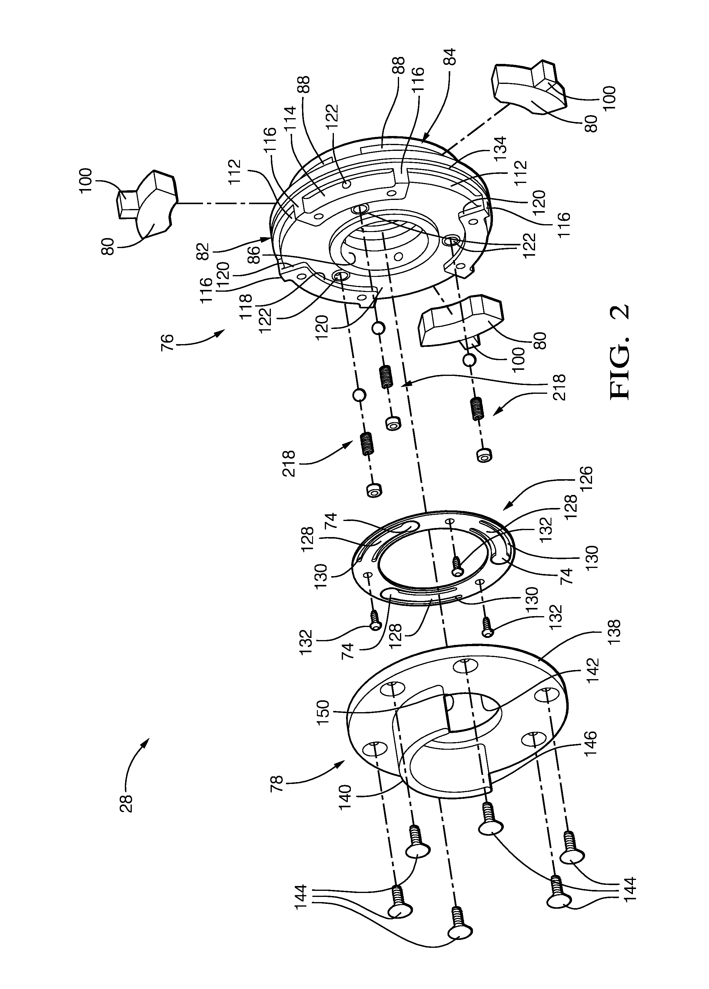 Camshaft phaser with a rotary valve spool positioned hydraulically