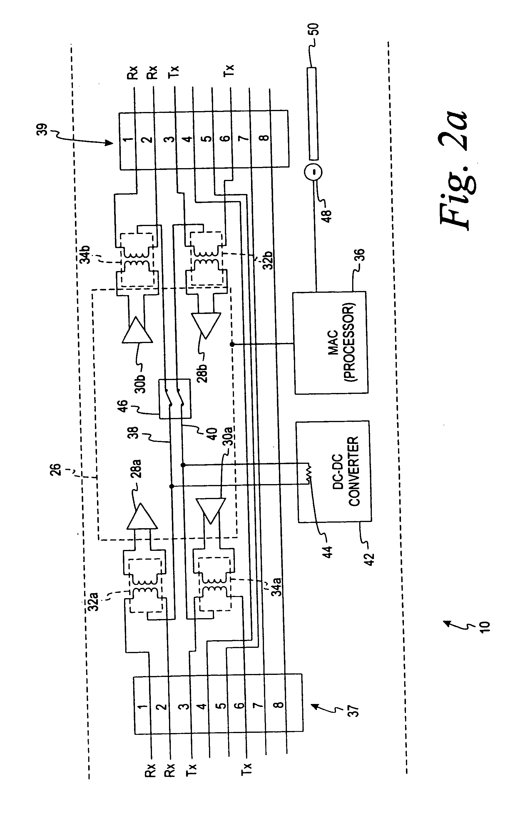 Powered patch panel