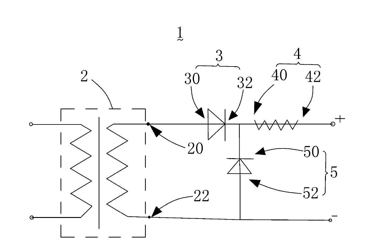 Power source circuit for circuit board blind hole electroplating